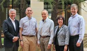 Speakers for the McCombs Accounting Research Conference: Daniel Collins, Bob Libby, Bill Kinney, Sandra Vera-Munoz and Roger Martin.
