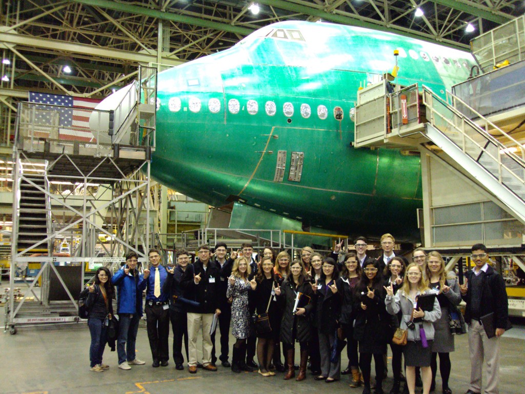 BHP students enjoyed their tour of Boeing.