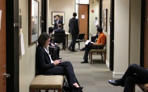 Texas MBA Students Waiting To Interview