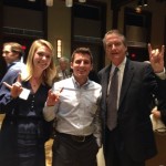Joel and I with President Powers. Hook 'em!