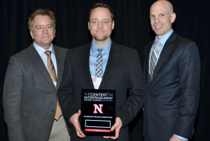 First place team, Rainseed, featuring MSTC students Jim Nelson, Mike Peterson, and John Willick. Photo courtesy of the UNL College of Business Facebook page.