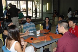 Admitted students getting to know one another