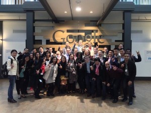 Texas MBA students at the Google corporate office during the 2015 Bay Area Trek.