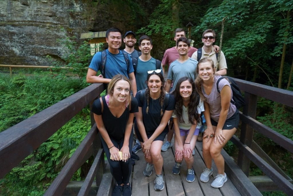 MPA students study abroad and explore in Prague