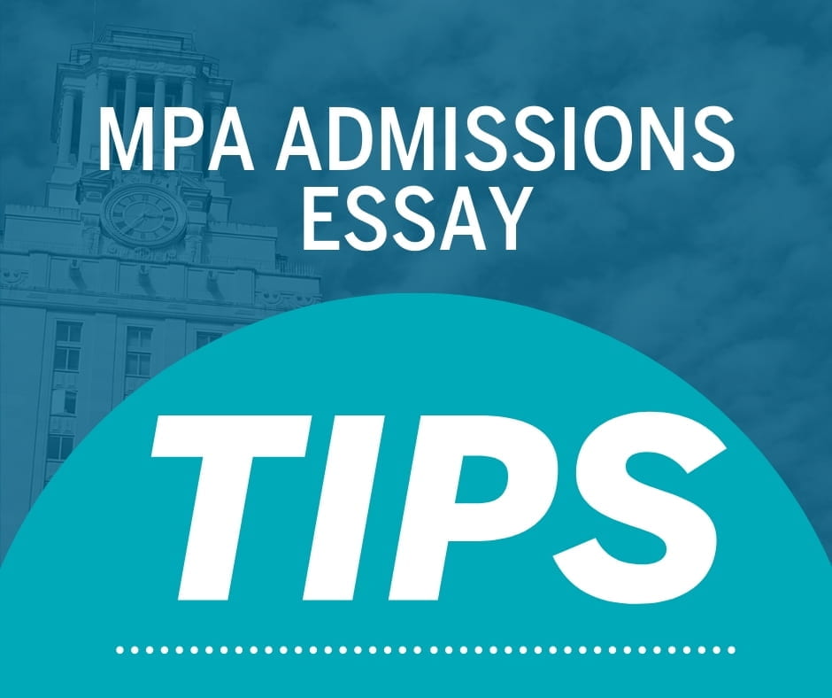 mpa admission essay