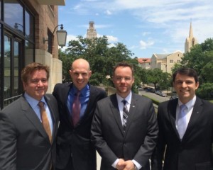 Texas MSTC team, RainSeed, after being selected for the Wells Fargo Clean Energy Challenge at the 2014 Global Venture Labs Investment Competition. 